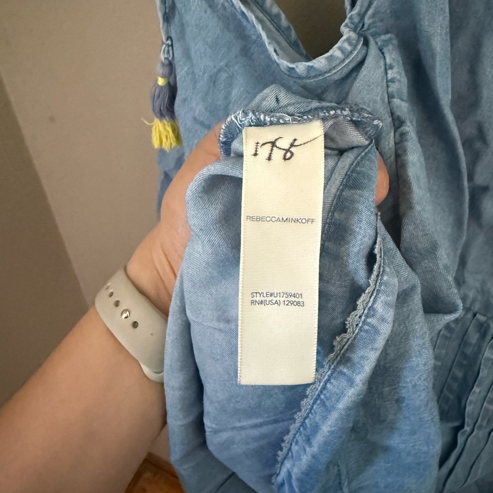 REBECCA MINKOFF - Women’s Chambray Blouse - Size M - Picture 5 of 5